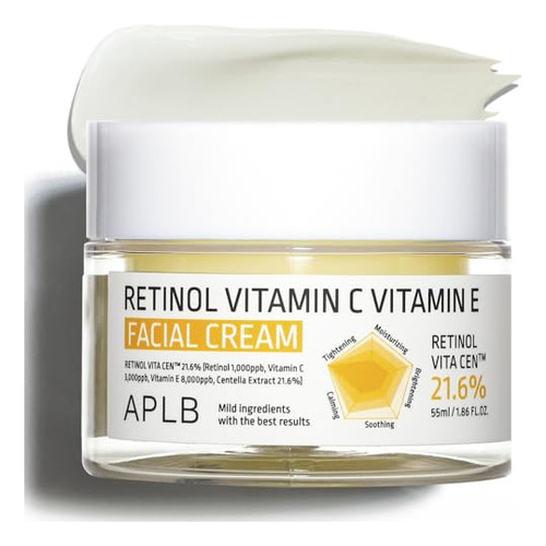 Crema Facial Aplb Con Retinol Y Vitamina C Y Vitamina E | Re