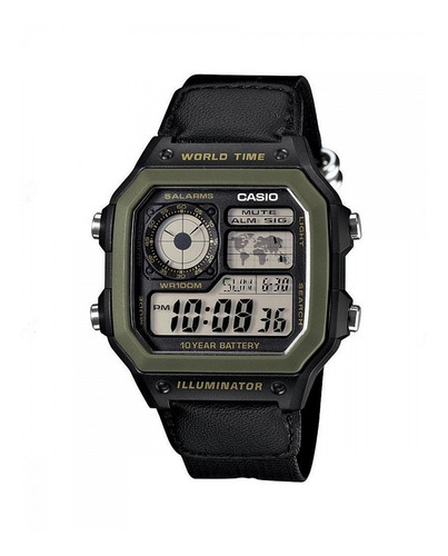 Reloj Casio Digital Ae-1200whb Garantía Oficial Dos Años Arg