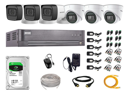 Cámaras Seguridad Kit 6 Con Audio Full Hd Reconoc Facial