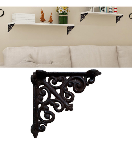 6 Soporte De Estante De Pared De Hierro Estantes De Pared