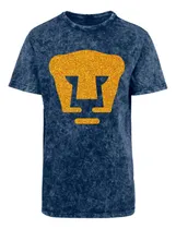Comprar Jersey Playera Deslavada Pumas Unam Hombre Logo Dorado Glitt
