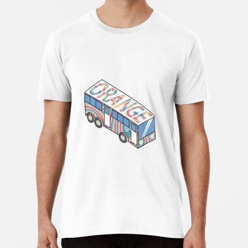 Remera Colorful Bus Orange California Algodon Premium 