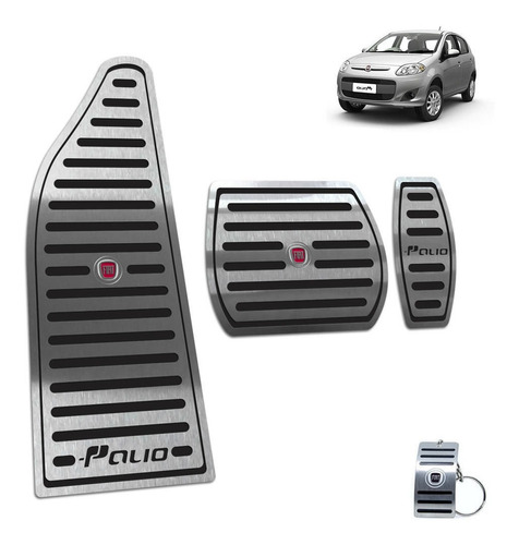 Pedaleira Automático Descanso Fiat Palio 2012 A 2017 Preto