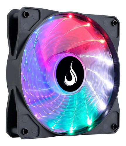 Cooler Fan Rise Mode Wind Rainbow 120mm Preto - Rm-wn-02-rgb
