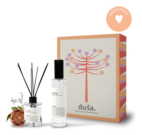 Dusa Set De Regalo Grapefruit Spray + Difusor Varillas