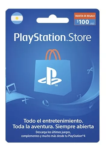 Tarjeta Psn Card 100 Usd Arg Playstation Network Digital