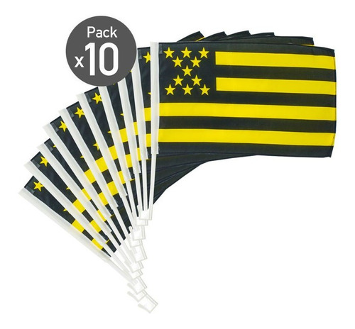 Pack X 10 Banderas De Peñarol De Auto  X Mayor Disershop