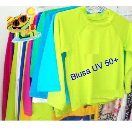 5 Camiseta Térmica Camisa Proteção Solar Uv Infantil Criança