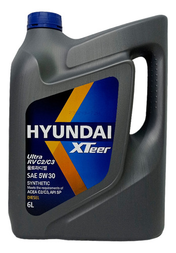 Aceite Para Motor Hyundai Sintético 5w-30 6l Diesel