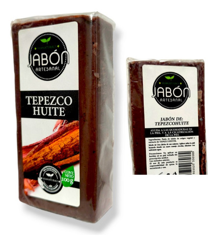 10 Jabón Artesanal De Tepezcohuite Natural Vegano 100gr