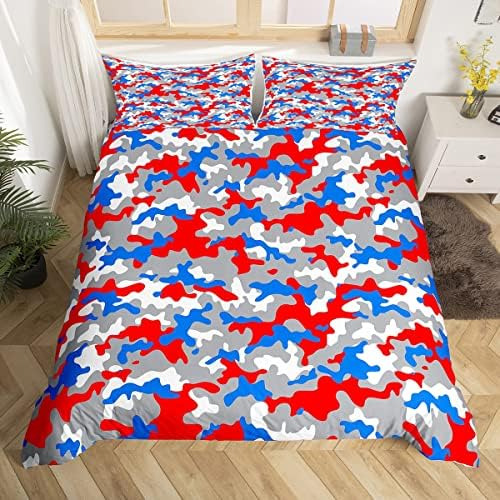 Juego De Ropa De Cama De Camuflaje, Funda De Edredón De Camu