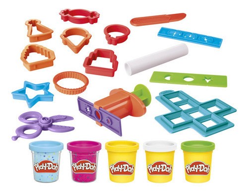 Set De Masa Moldeable Play-doh Crea De Juguete Multicolor