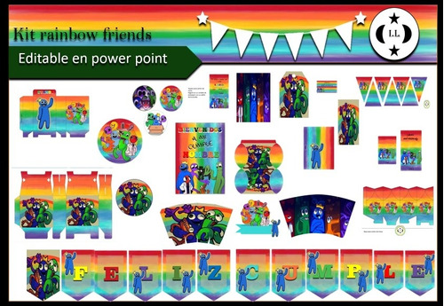 Kit Rainbow Friends Editable