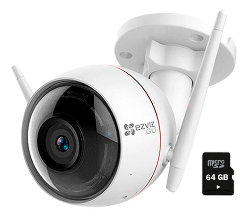 Cámara Seguridad C3w Pro Ext 4mp Wifi 2.4ghz + Micro Sd 64gb