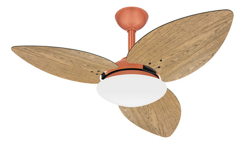 Ventilador De Teto Silencioso 3 Pás Freijó Winds Ventax 220v Cor da estrutura Cobre Diâmetro 120 cm Material das pás MDF