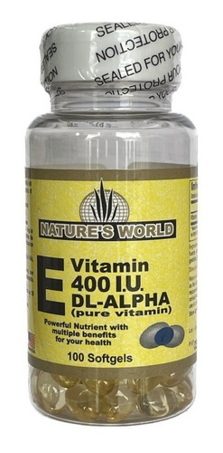 Vitamina E 400ui Americana 100 Softgels