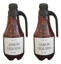 Comprar Combo Laundry Botellon Growler Pet 2lts Con Etiqueta Deco!