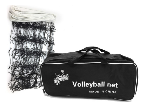 Red Volleyball Malla Medida Oficial Black Pvc Cloth Semi Pro