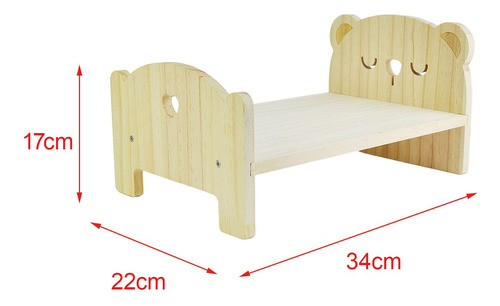 Mini Muebles Para Casa De Muñecas, Cama De Oso Durmiente
