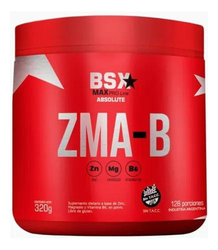 Zma Bsx Nutrition Zinc Magnesio Vitamina B Pote De 300gr