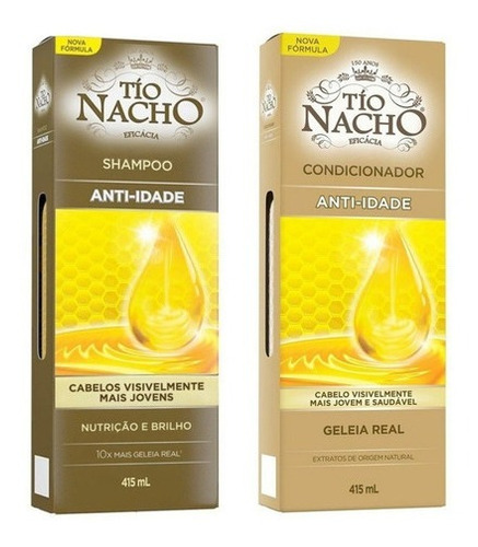 Tio Nacho Anti-idade Kit Shampoo E Condicionador 415ml