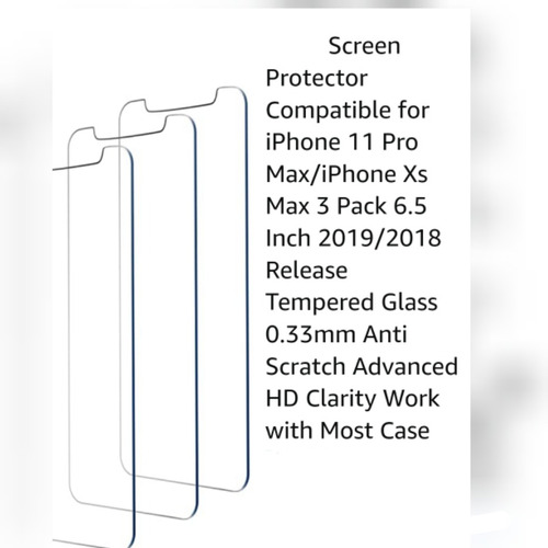 Temperado Para iPhone X / Xs Max / 11 Pro Max - 3 Pack