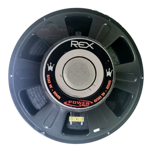 Woofer Magnum Rex Power 15 Polegadas 650w Rms Pancadão Cor Preto