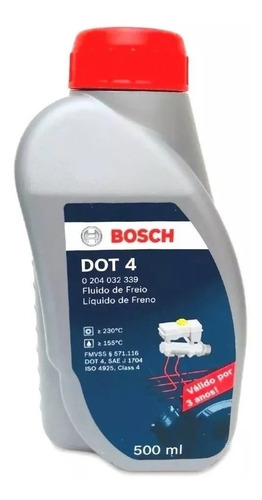 Imagem 1 de 5 de Fluido Oleo De Freio Dot 4 Dot4 Original Bosch 500ml