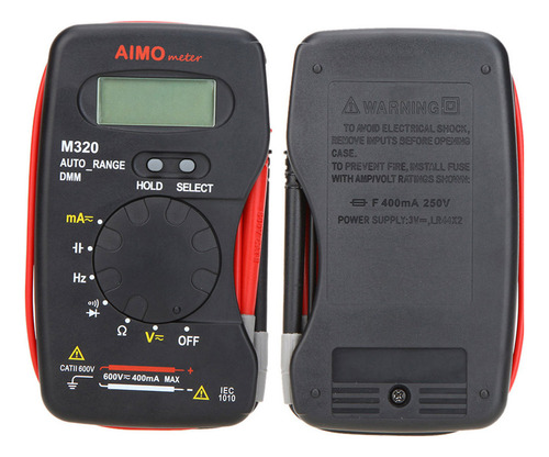 Aimo M320 Multimeter Digital Lcd Of Bolsillo Dmm Meuring