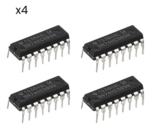 74hc595 Registro Desplazamiento De 8bits Dip16 74hc595 Kit-4