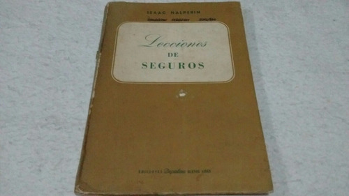 Lecciones De Seguros / Isaac Halperin