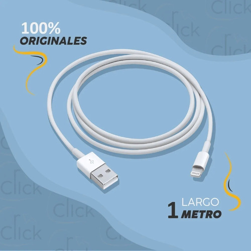 Imagen 5 de 9 de Cargador Usb Y Cable Apple Original iPhone 6 7 8 X 11 12 13
