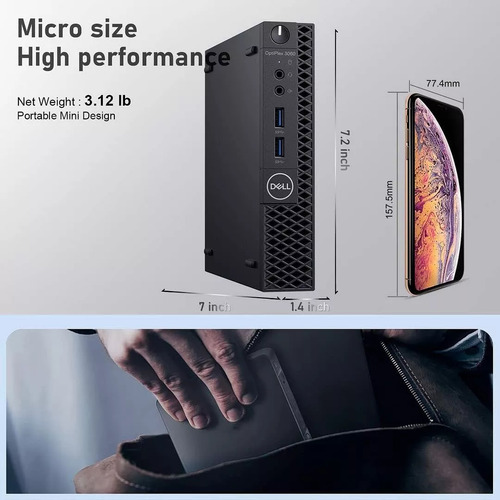 Mini Cpu Completo Dell Micro I5 8va 8gb 256ssd 8th 22 PuLG (Reacondicionado)