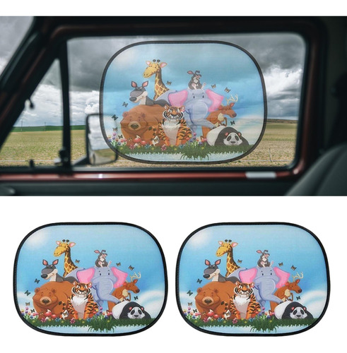 2 Uds Parasol Para Ventana De Coche Protección De Estilo C
