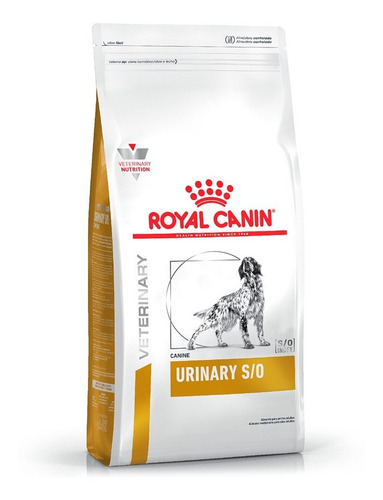 Imagen 2 de 3 de Alimento Royal Canin Veterinary Diet Canine Urinary S/O para perro adulto todos los tamaños sabor mix en bolsa de 10 kg