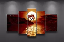 Comprar Cuadros Modernos Tripticos Paisajes,pintados En Tela