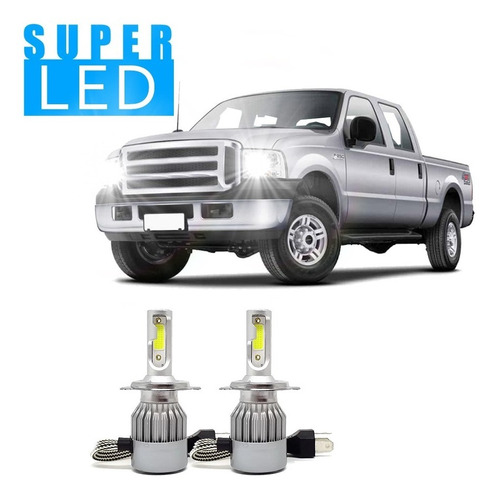 Kit Ultra Led Full Ford F-250 1998 À 2006 Baixa E Alta