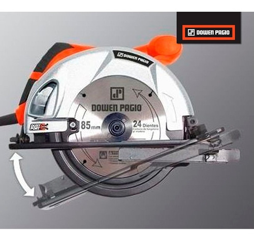 Sierra Circular De Mano Dowen Pagio 185 Mm 1500 Watts