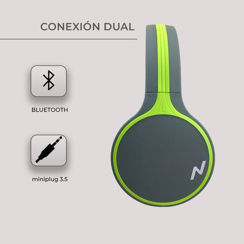 Auricular Inalambrico Son Bluetooth Colores Niños Tablet Color Verde