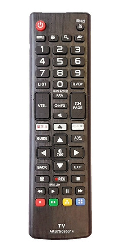 Imagen 1 de 5 de Control Remoto Tv LG Smart Netflix + Forro + Pilas