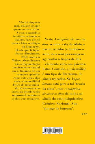 A Máquina De Moer Os Dias, De Alves-bezerra, Wilson. Editora Iluminuras, Capa Mole Em Português