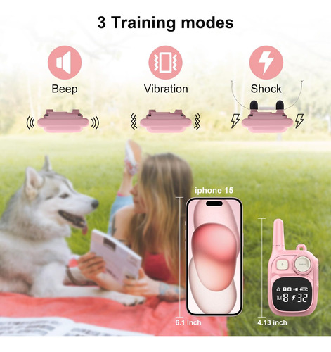 Pikabiu Collar De Entrenamiento Recargable Con Control Remot