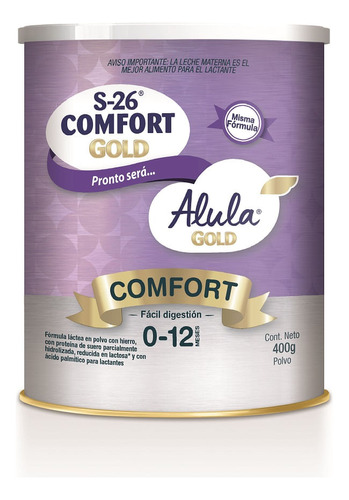 Formula Infantil S-26 Alula Gold Comfort 0-12m X 400g