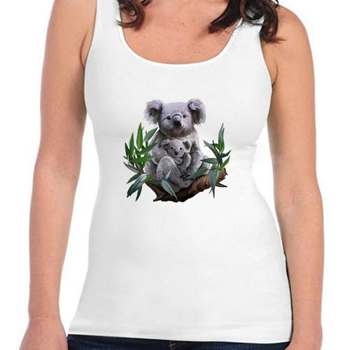 Musculosa Koala Trepando Tronco Arbol M3