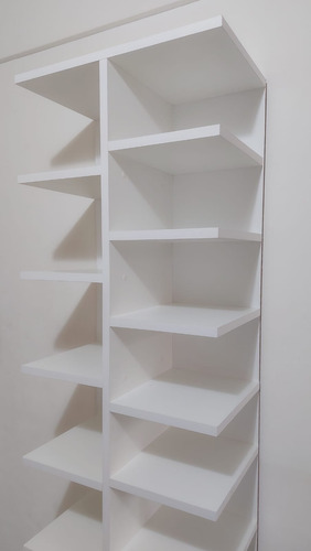 Zapatero Mueble Melamina Estantes Blanco Moderno 18 Pares C