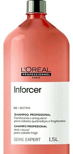 Shampoo Inforcer Loreal 1500ml B5 + Biotin 1,5l