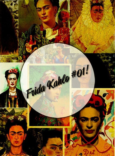 Frida Kahlo #01!  Lámina Decoupage Autoadhesiva 30 X 42 Cm