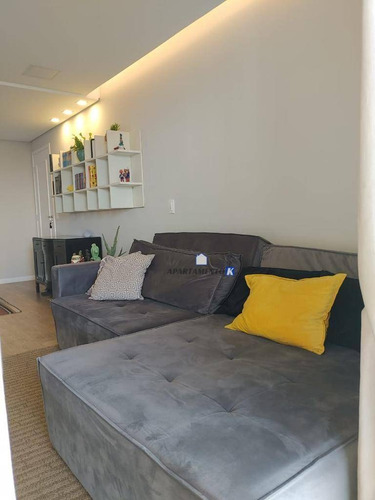 Imagem 6 de 30 de Apartamento Com Planejados De Alto Padrão - 96m² - 3 Dorms 1 Suíte - 2 Vagas - Lindíssimo - Vila Augusta - Guarulhos - Sp - Ap0091