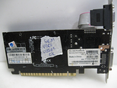 Defeito Placa De Video Aevga Geforce Gt610 2gb Gddr3 64bits (Usado)
