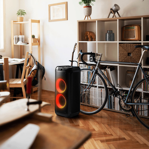 Bocina Philips Party Speaker Bluetooth Con Efectos De Luz Pa Negro